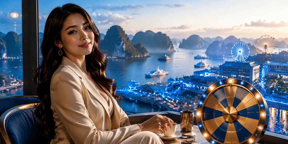 Khung cảnh bãi biển Hạ Long với hoạt động giải trí sôi động